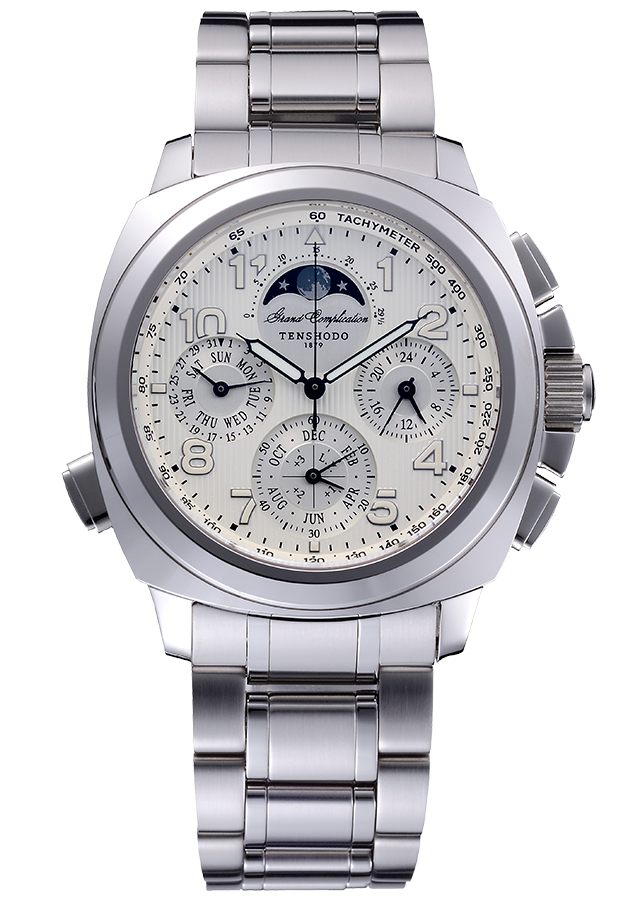 TENSHODO グランドコンプリケーションスポーツ ホワイトモデル/ステンレスベルト